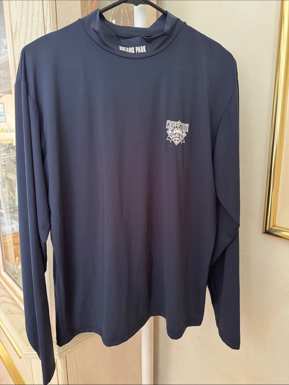 Dreams Park Men's Long-Sleeve Navy Performance Tee